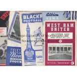 LEICESTER CITY 59-60 Nineteen away Leicester programmes, 59-60, all League games, just missing games