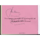 CRICKET AUTOGRAPHS 2002 An album containing 61 signatures with 28 X India, Tendulkar, Dravid,