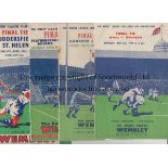 RUGBY LEAGUE CUP FINALS 1950-53 Four Rugby League Cup Final programmes, 1950-1953 inclusive, range