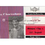 FOOTBALL PROGRAMMES Three programmes: Barcelona v Real Madrid 27/4/1960, Crystal Palace v. Real