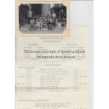 LIVERPOOL 1963 Large single sheet itinerary for Liverpool FC holiday to San Remo, May/June 1963 with