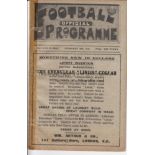 EVERTON - PRESTON 1915-1916 Everton home programme v Preston, 12/2/1916, wartime football , Regional