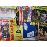 LEAGUE CUP RUNS 1980's A collection of 84 programmes from matches where both Finalists featured in