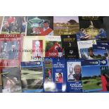 GOLF A collection of 18 Programmes and Information Guides 1988-2010. Open programmes 1988,1992,