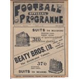 EVERTON - SHEF UTD 1912-13 Everton home programme v Sheffield Utd, 12/3/1913, also covers