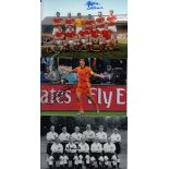 SIGNED PHOTOS Forty five autographed photos, all 6” x 4” of players from the 1950s – 1980s,