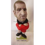 ERIC CANTONA Ceramic statue of Eric Cantona with arms folded in Manchester United kit, 7" (17cm)