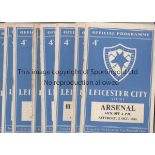 LEICESTER CITY 54-5 Ten Leicester City home programmes, 54-5, v Arsenal, Sunderland, Blackpool,
