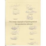 COVENTRY 1992 White foldover card signed by 11 Coventry players from the game v Liverpool, 19/12/92,