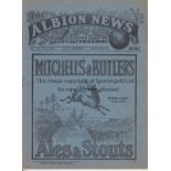 WEST BROM - FULHAM 1928 West Brom home programme v Fulham, 10/3/1928, very slight fold. Good