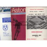 LEICESTER CITY 69-70 Set of 21 x Leicester City away League programmes, 69/70, plus League Cup at
