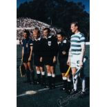 BILLY MCNEILL 1967 Col 12 x 8 photo, showing the 1967 European Cup Final captains posing for