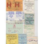TICKETS Small collection of nine match tickets including English Players v Scottish Players 7/4/64