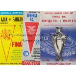 EUROPEAN CUP FINALS Twelve European Cup Final programmes, 63, 68, 71, 76, 77, 78, 79, 80, 82, 85, 86