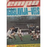 1976 UEFA EURO CHAMPIONSHIP QUARTER FINAL Yugoslavia v Wales played 24 April 1976 at Maksimir