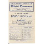 1946 AMATEUR CUP FINAL Official programme, Amateur Cup Final, Bishop Auckland v Barnet, 20/4/46 at