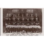 POSTCARD Postcard of the Bradford City team of 1908/09. Generally good