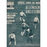 WORLD CUP 66 Issues of French magazine Miroir Sprint dated 28/7/66 with coverage of the World Cup
