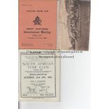 HORSE RACING Two racecards: Auckland, New Zealand 3/6/1926 and Kenilworth, South Africa, both in