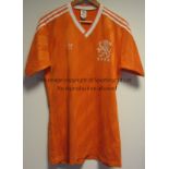 RUUD GULLIT- HOLLAND Holland shirt worn by Ruud Gullit and presented to Ajax player Nikos Machlas (