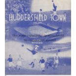 HUDDERSFIELD - BOLTON 1938-39 Huddersfield home programme v Bolton, 22/10/1938, slight fold,