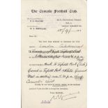 CASUALS A selection letter from Casuals FC dated 10th September 1931 for the upcoming match with