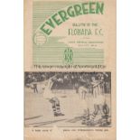 FLORIANA - SOUTHEND 1955 Issue of Floriana Evergreen magazine v Southend 15/5/55, friendly, scarce