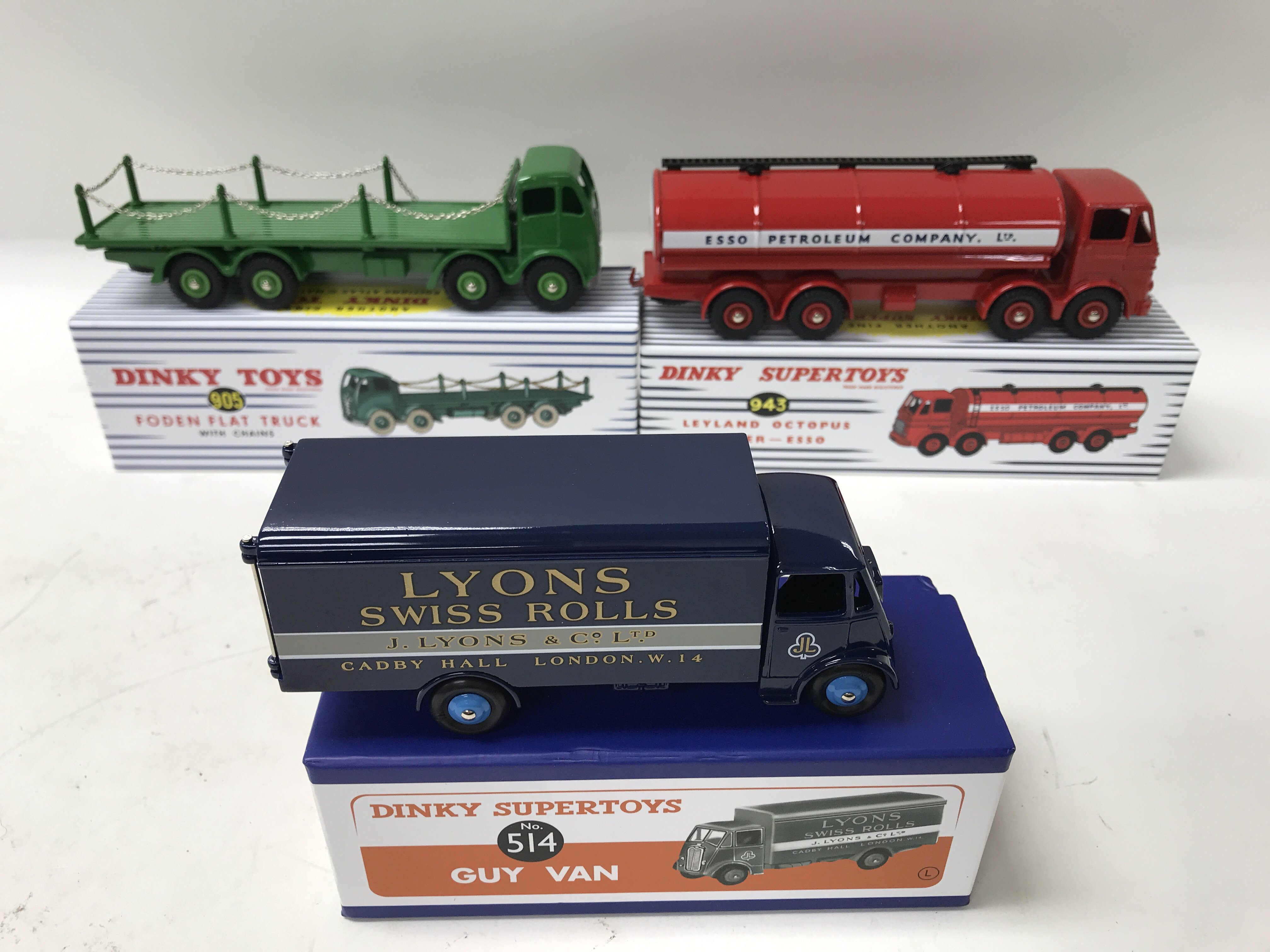 3 boxed Atlas Dinky model vehicles including Foden - Image 2 of 2