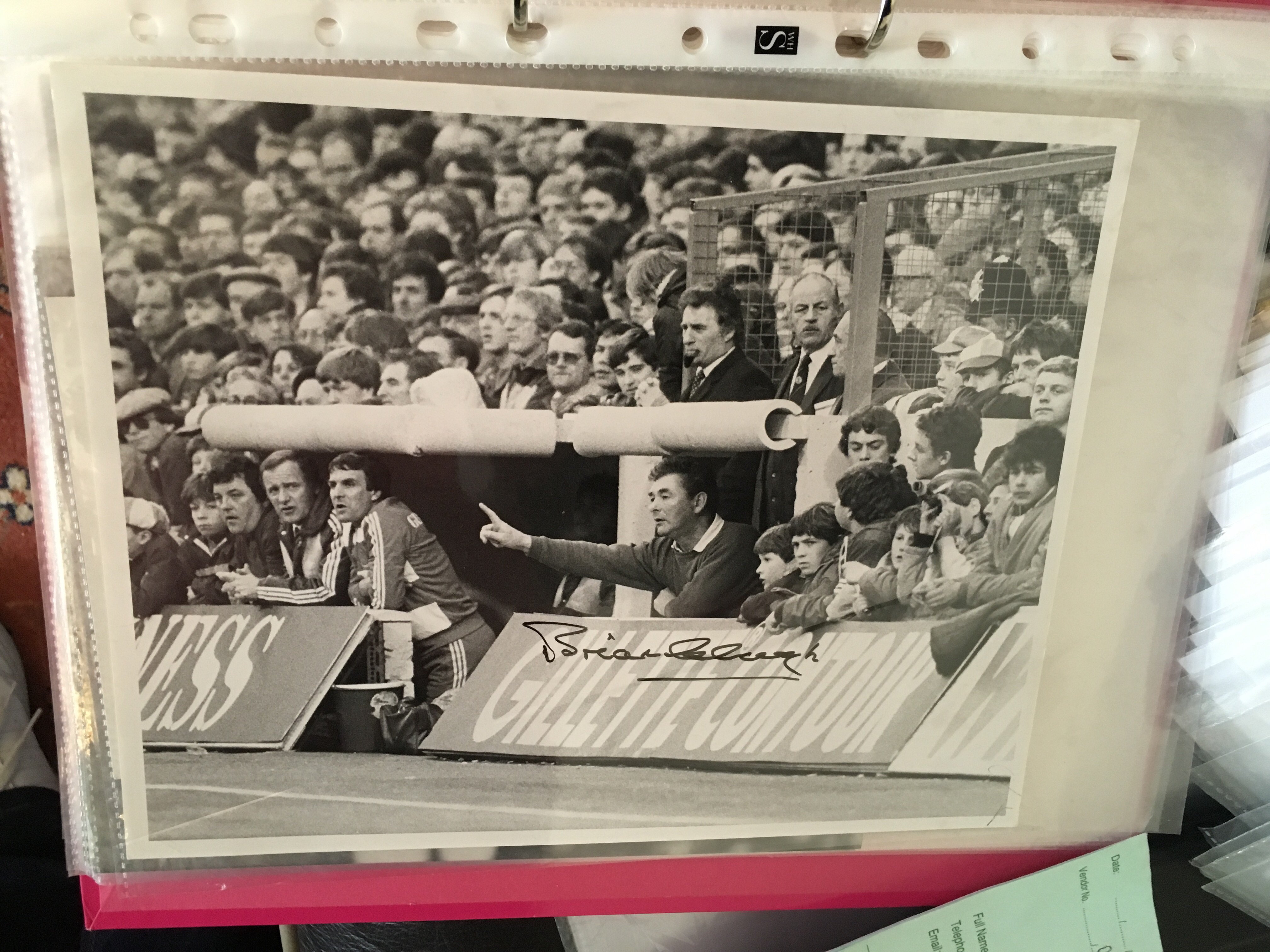 Nottingham Forest Signed Football Press Photos: Black and white from the early 80s including