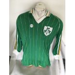 Republic of Ireland U21 Match Worn Football Shirt: Swapped with England International player Tony