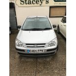 A Silver 2004 Hyundai Getz 1.3 Petrol 5 Door Autom