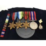 Four WW2 medals including the Burma Star with Paci