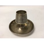 A silver match holder. Weight approx 122.6g