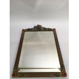 A vintage Barbola wall mirror.Approx 36x51.5cm