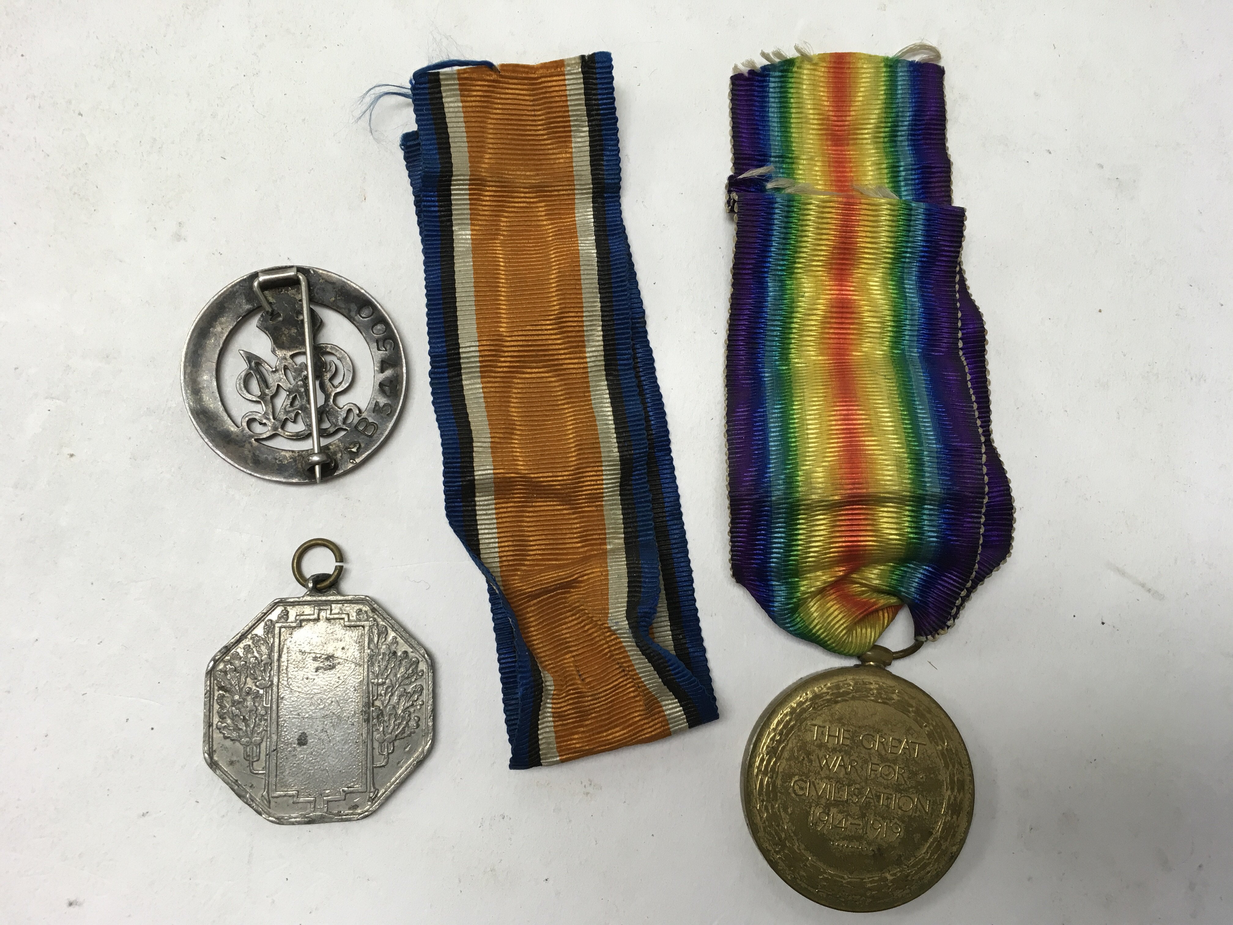 A WW1 peace medal awarded to 2821 OVR.W.A.MC GREGO - Image 2 of 2