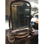 A carved wood dressing table mirror.Approx 80cm hi