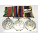 A Cadet Forces Medal with two extra bars presented