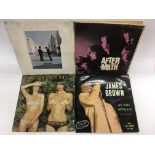 Four LPs including The Rolling Stones ‘Aftermath’, Pink Floyd ‘Wish You Were Here’, Roxy Music ‘