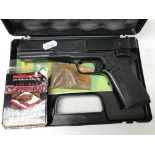 A threestars repeater air pistol in black box with