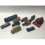 A collection of unboxed Dinky Toys including some