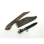 A Hitler youth styled German Boy Scouts knife by Linder Messer Solgen Germany and oriental knife