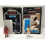 A collection of Star Wars: Return of The Jedi figures with original card backs including General