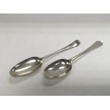 Two early 18th Century spoons.