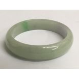 A light green jade bangle