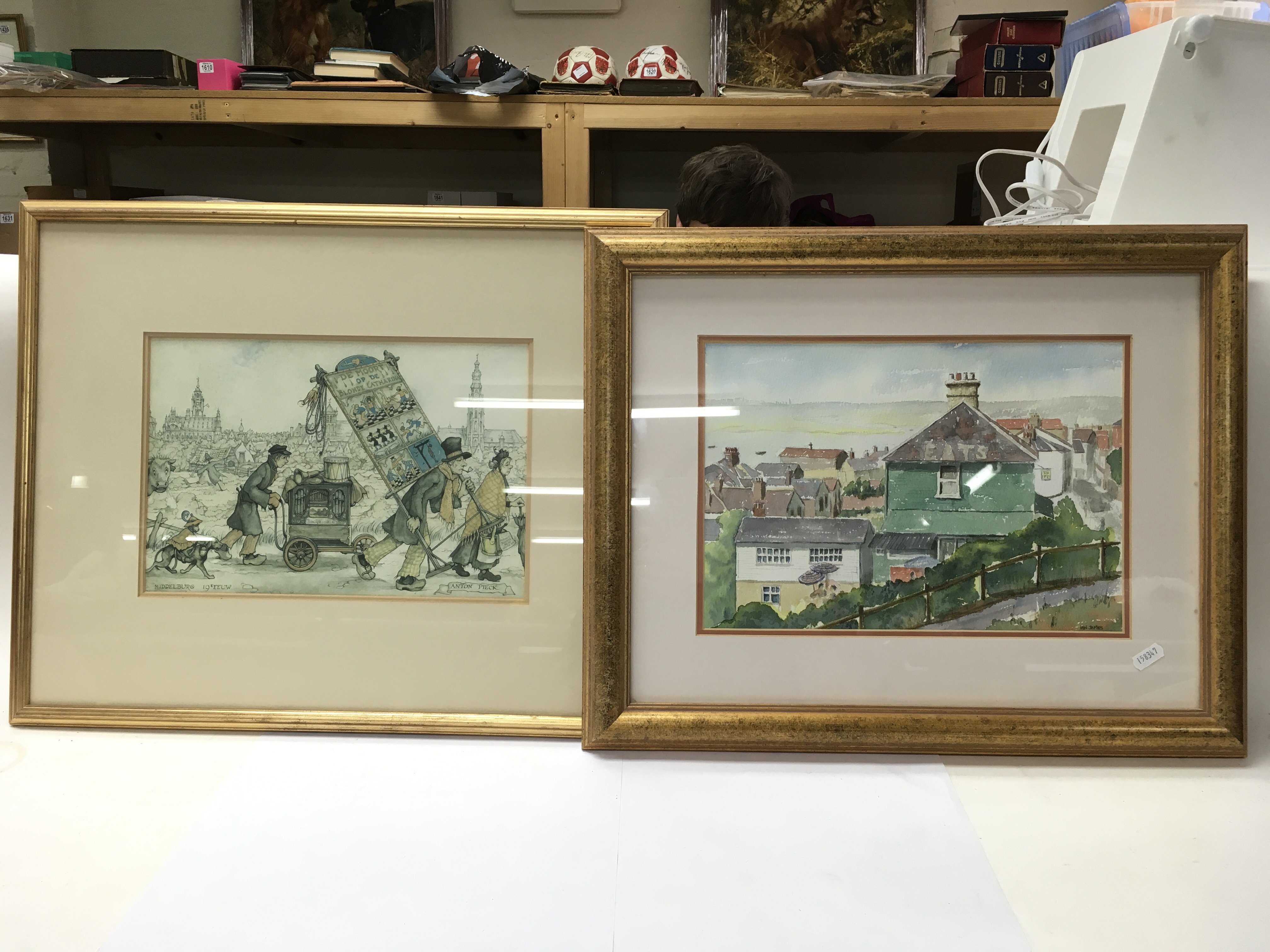 A collection of local interest original watercolours by Ian James along with others. - Image 2 of 4