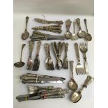 A collection of predominantly Mappin&Webb silver plated flatware