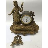 A damaged French shelter clock.