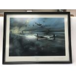 Two framed and glazed Robert Taylor signed prints,