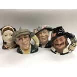 Four Royal Doulton character jugs comprising Cathe