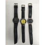 Three Gents wristwatches comprising a Wrangler, Lo